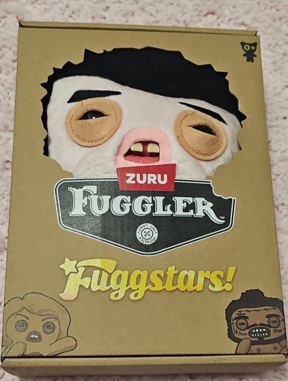 ZURU Fuggler Fuggstars Plush Toy - Pink with Beige Eye Patches
